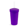 Load image into Gallery viewer, 10 oz Straw Cup with No Pull-Out Silicone Straw USA Made from Recycled Materials