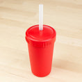 Load image into Gallery viewer, 10 oz Straw Cup with No Pull-Out Silicone Straw USA Made from Recycled Materials