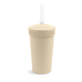 Load image into Gallery viewer, 10 oz Straw Cup with No Pull-Out Silicone Straw USA Made from Recycled Materials