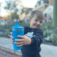 Load image into Gallery viewer, Child Holding Stainless Sippy Cup (SKY BLUE)