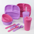 Load image into Gallery viewer, Re-Play's Perfect Pair, The Ultimate Toddler Tableware Set USA Made from Recycled Materials