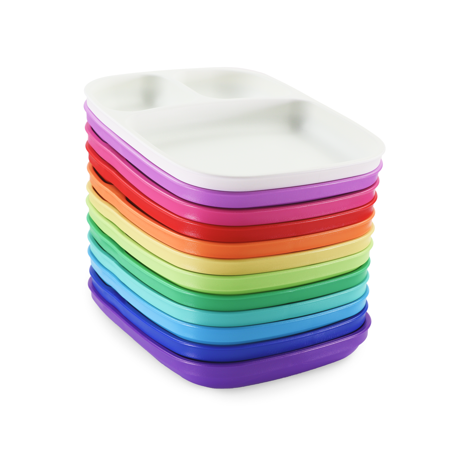 7 Divided Plate Rainbow Collection