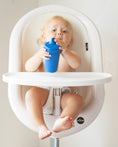 Load image into Gallery viewer, Baby drinking from navy blue Re-Play sippy cup
