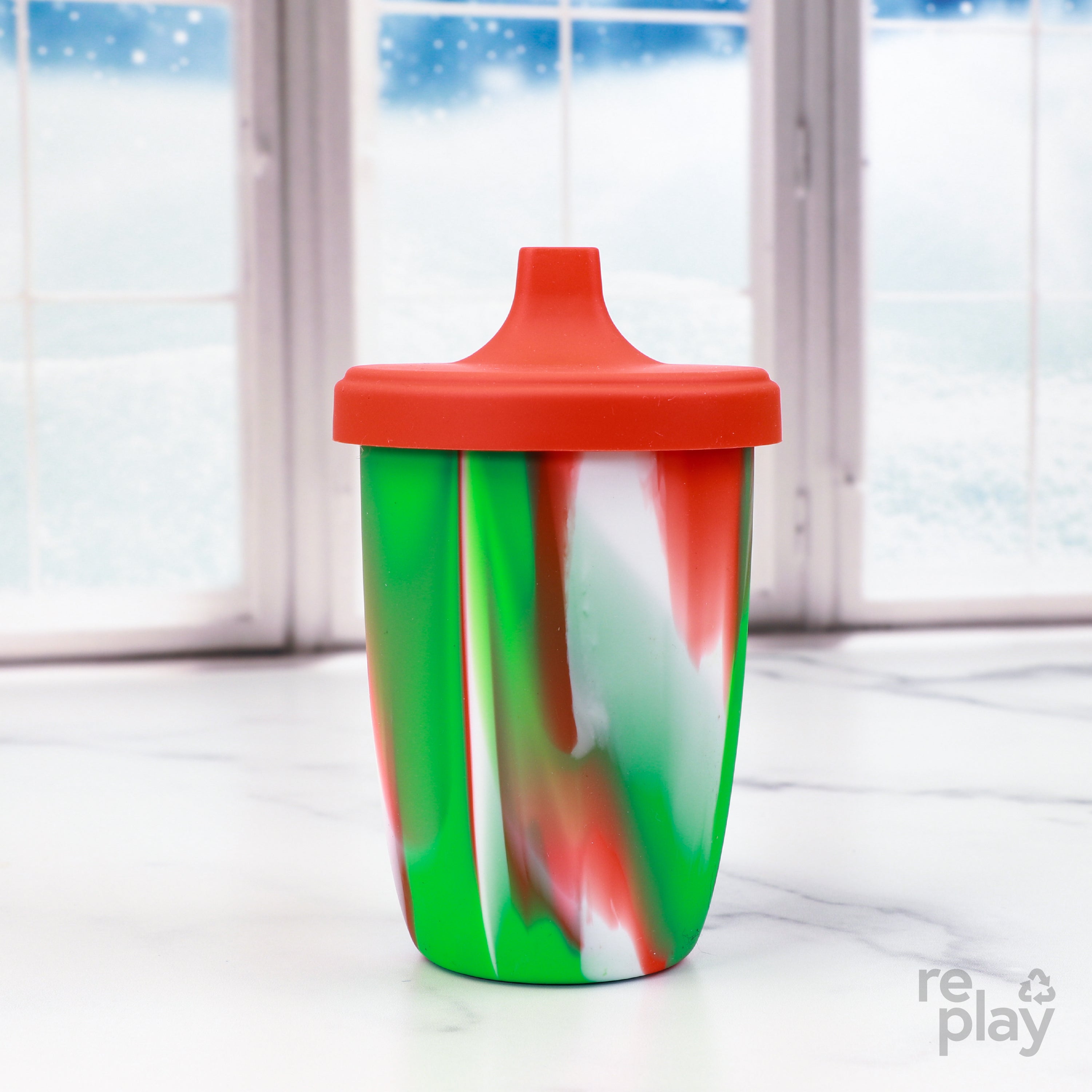 Re-Play Platinum Silicone 8oz. Sippy Cup - Holiday