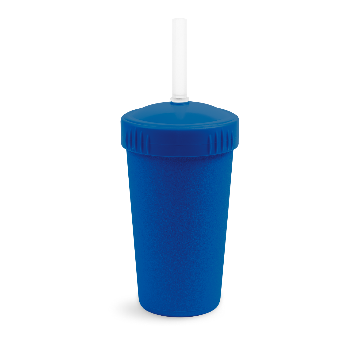 Kid friendly straw sippy cup with lanyard blue name RYAN