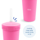 Big Kids Tableware Set - Bright Pink