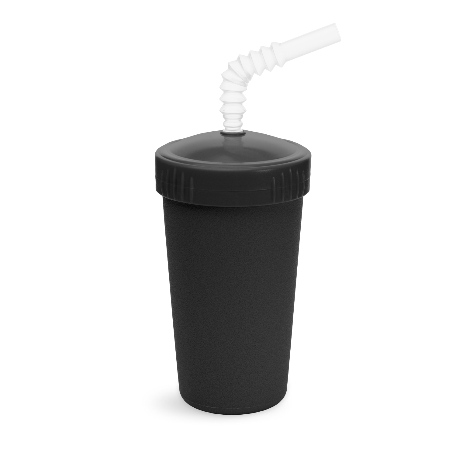 Hard Plastic Cups With Lid And Straw Kids Smoothie Black Kawaii