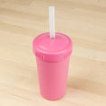 Load image into Gallery viewer, 10 oz Straw Cup with No Pull-Out Silicone Straw USA Made from Recycled Materials
