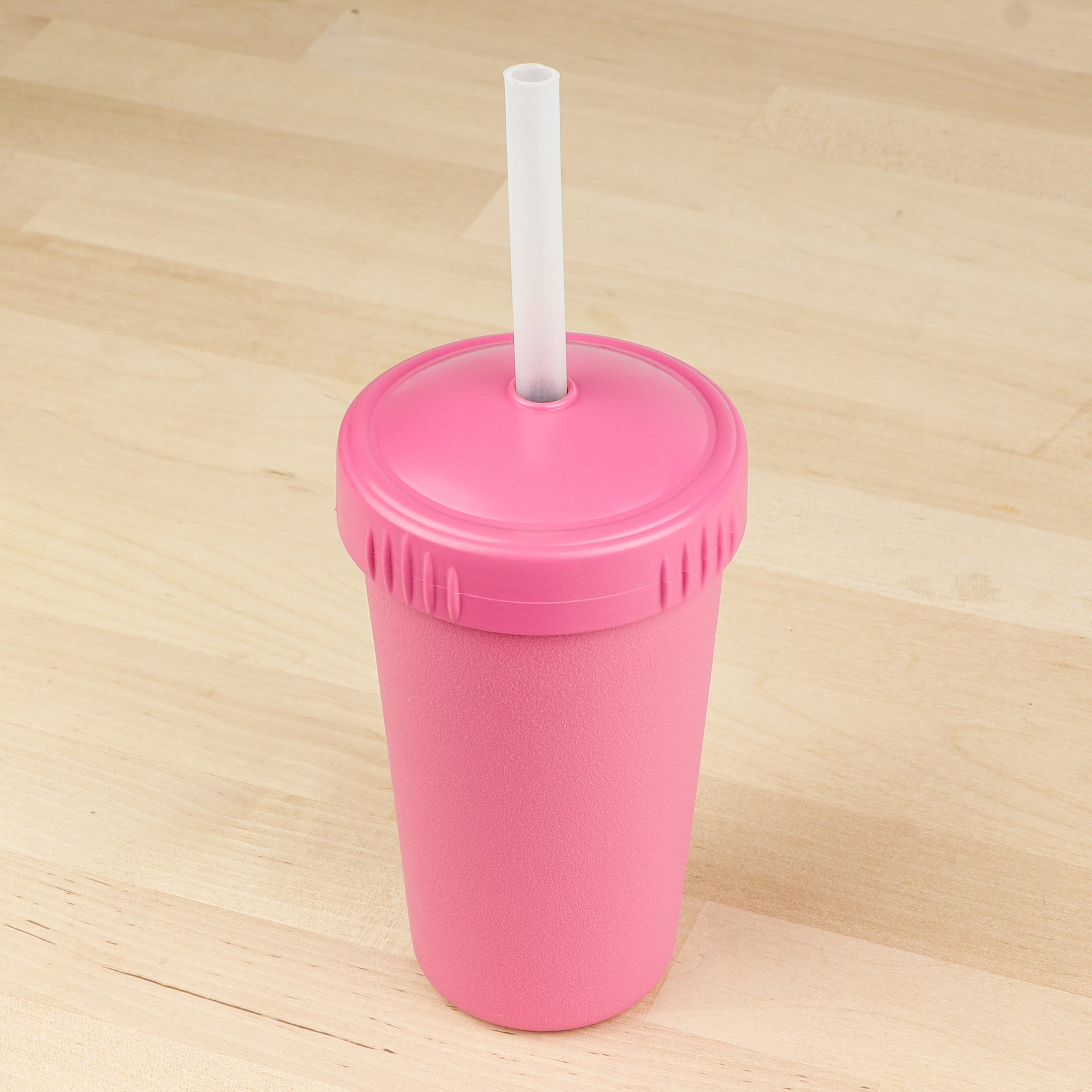 10 oz Straw Cup with No Pull-Out Silicone Straw USA Made from Recycled Materials