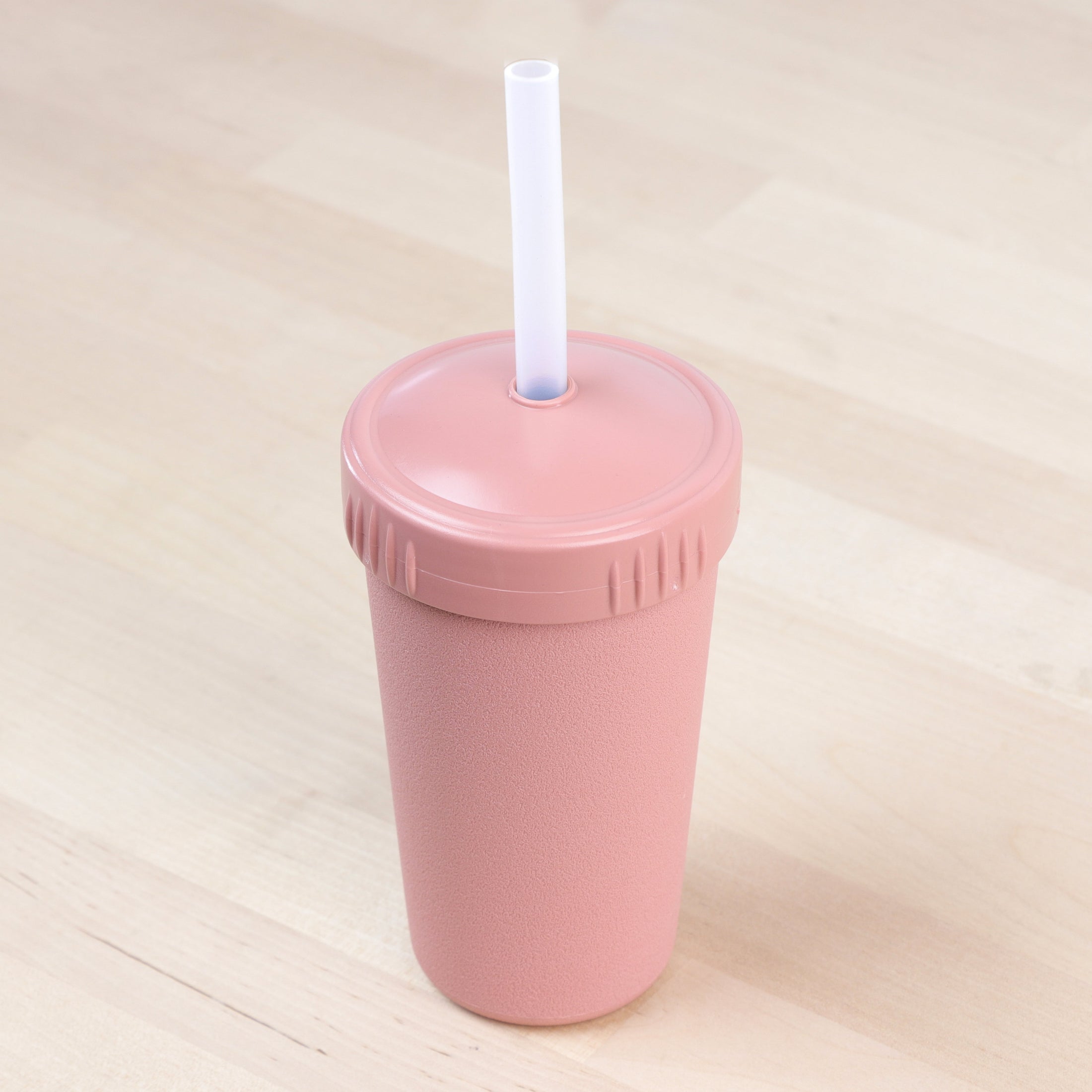 10 oz Straw Cup with No Pull-Out Silicone Straw USA Made from Recycled Materials