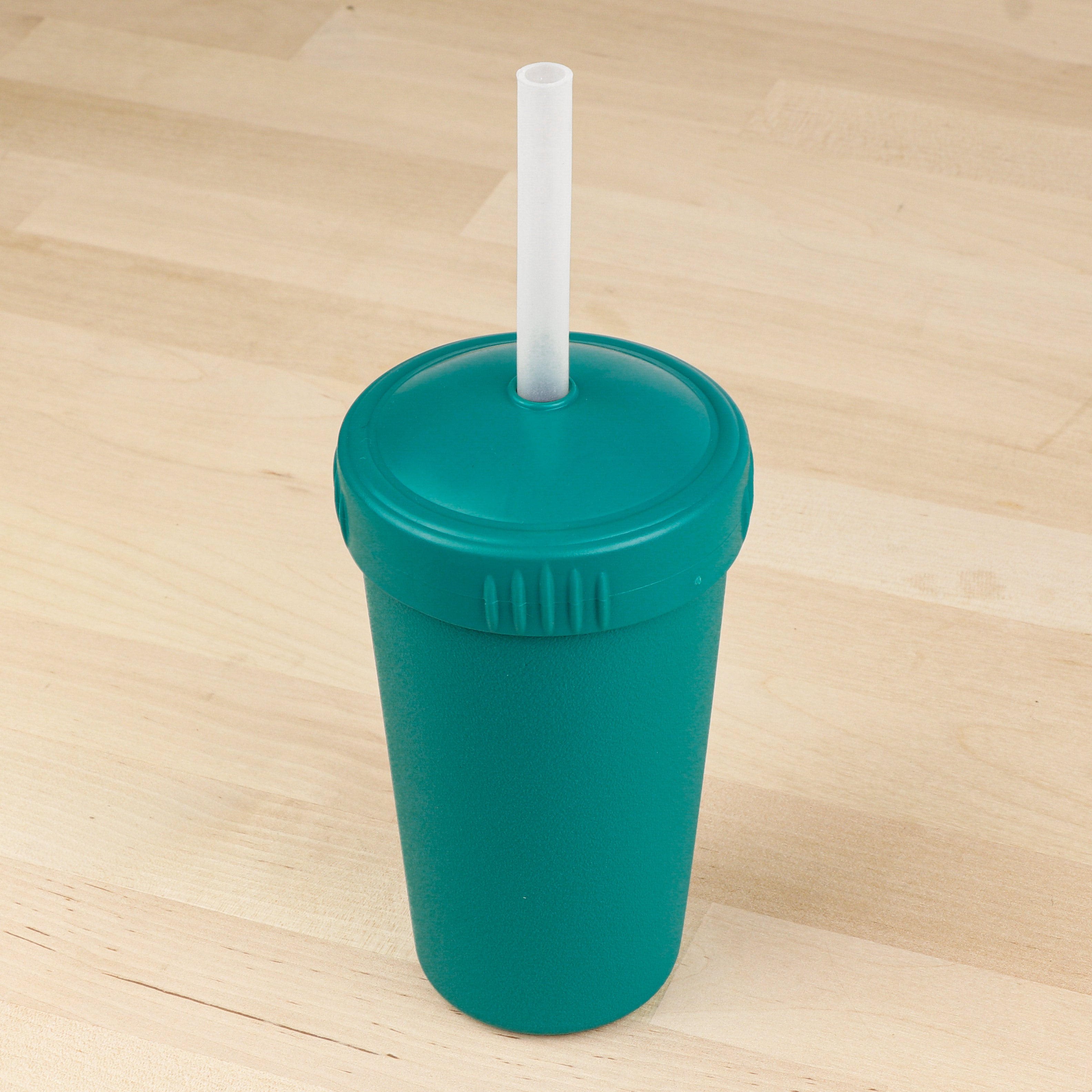 10 oz Straw Cup with No Pull-Out Silicone Straw