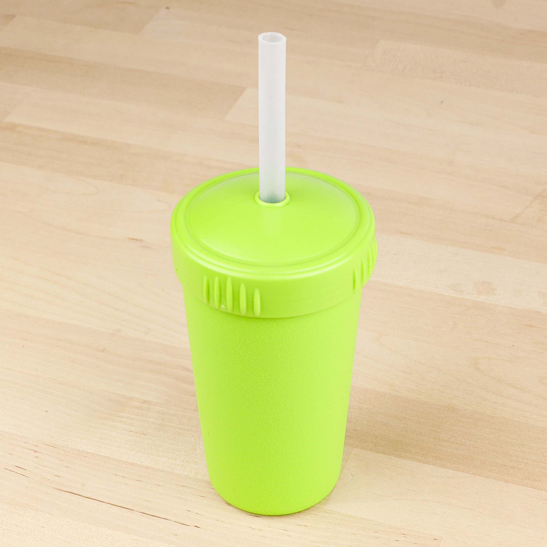 10 oz Straw Cup with No Pull-Out Silicone Straw USA Made from Recycled Materials