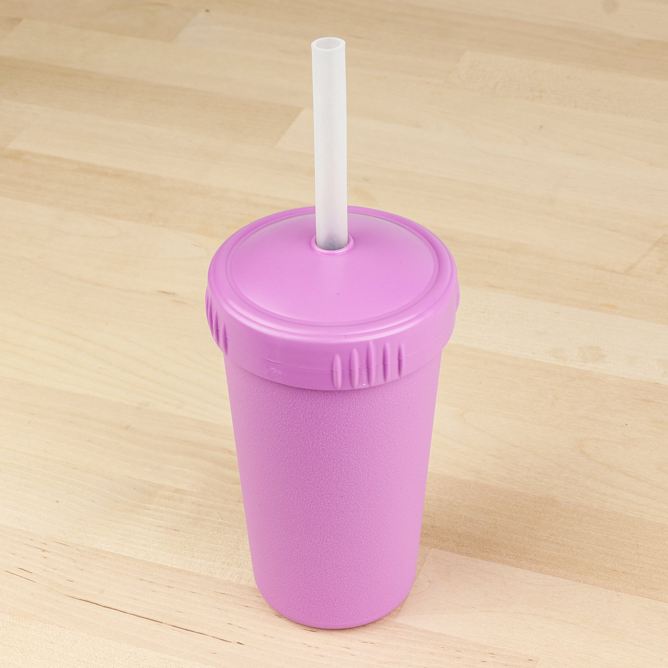 10 oz Straw Cup with No Pull-Out Silicone Straw USA Made from Recycled Materials