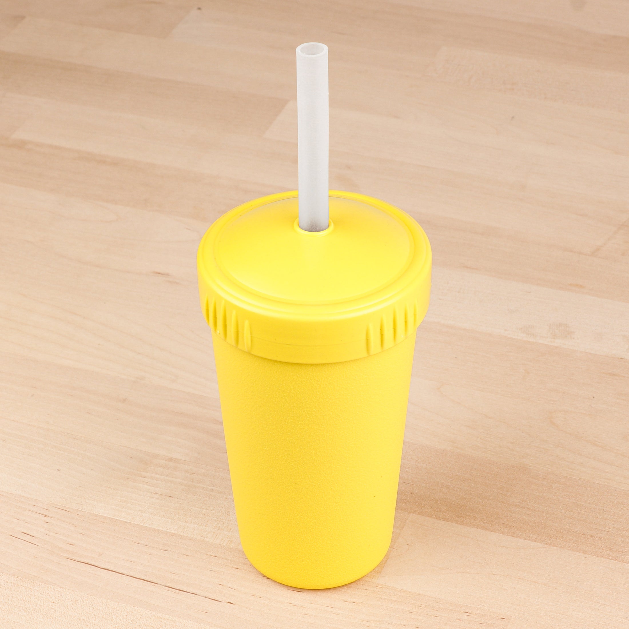 10 oz Straw Cup with No Pull-Out Silicone Straw USA Made from Recycled Materials