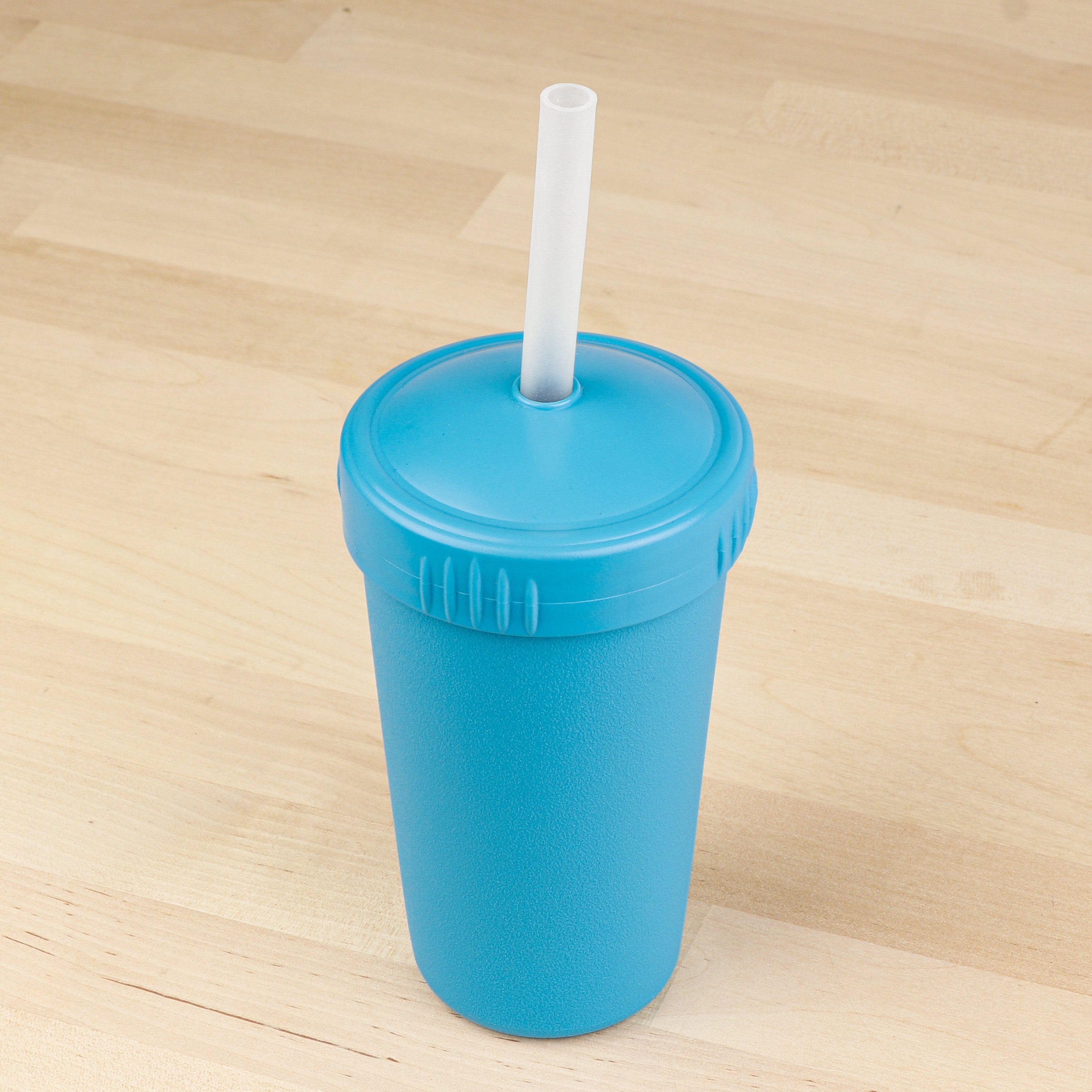 10 oz Straw Cup with No Pull-Out Silicone Straw