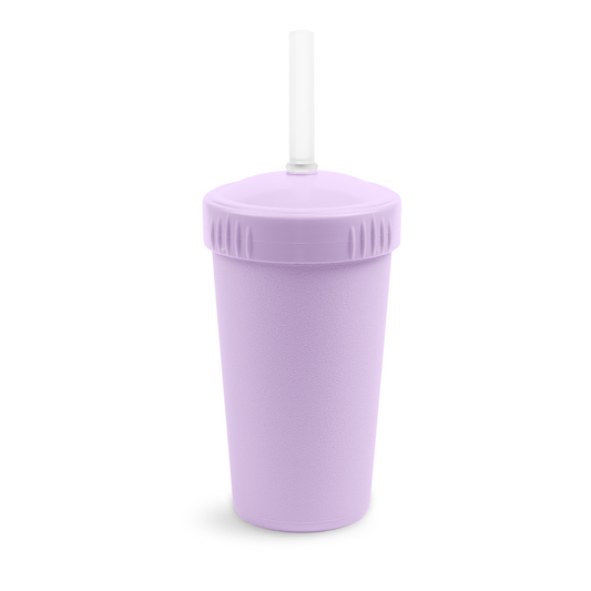 10 oz Straw Cup with No Pull-Out Silicone Straw USA Made from Recycled Materials