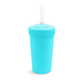 Load image into Gallery viewer, 10 oz Straw Cup with No Pull-Out Silicone Straw USA Made from Recycled Materials
