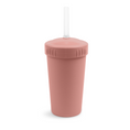 Load image into Gallery viewer, 10 oz Straw Cup with No Pull-Out Silicone Straw USA Made from Recycled Materials
