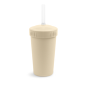 10 oz Straw Cup with No Pull-Out Silicone Straw USA Made from Recycled Materials