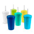 Load image into Gallery viewer, 10 oz Straw Cup Set w/ No-Pull-Out Soft Straw USA Made from Recycled Materials
