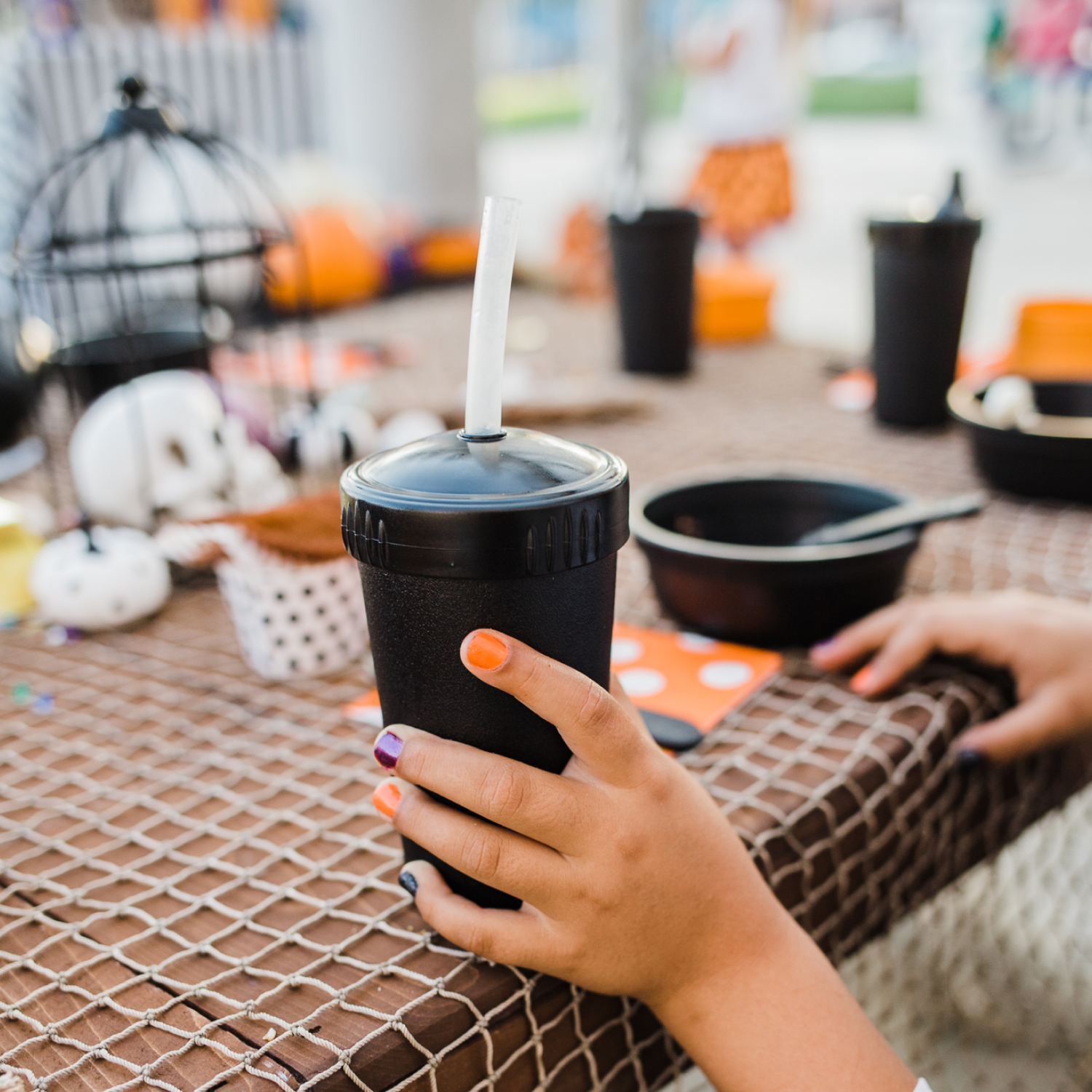 10 oz Straw Cup Set w/ NEW No-Pull-Out Silicone Straws