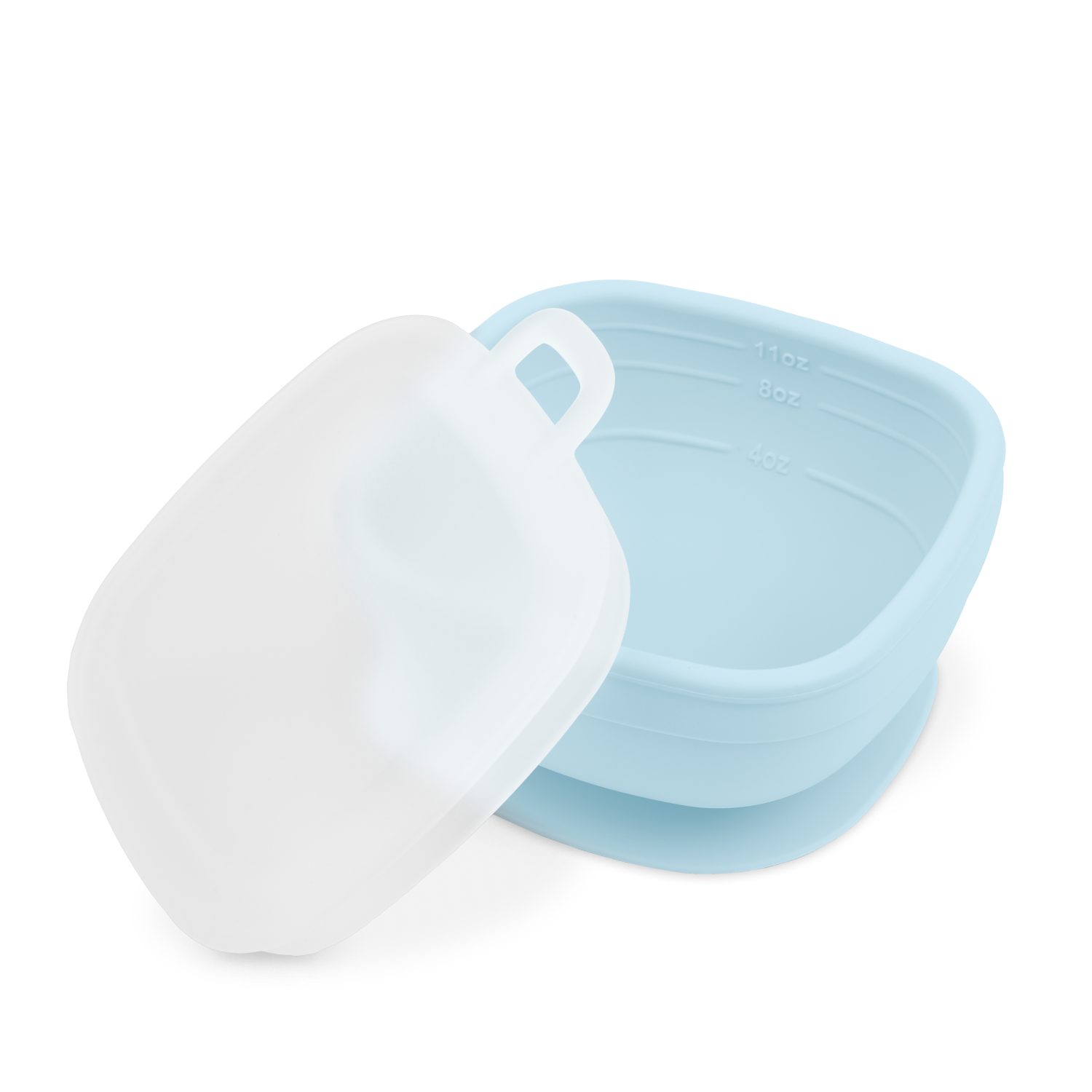 11 oz. Silicone Suction Bowl with Press In Lid