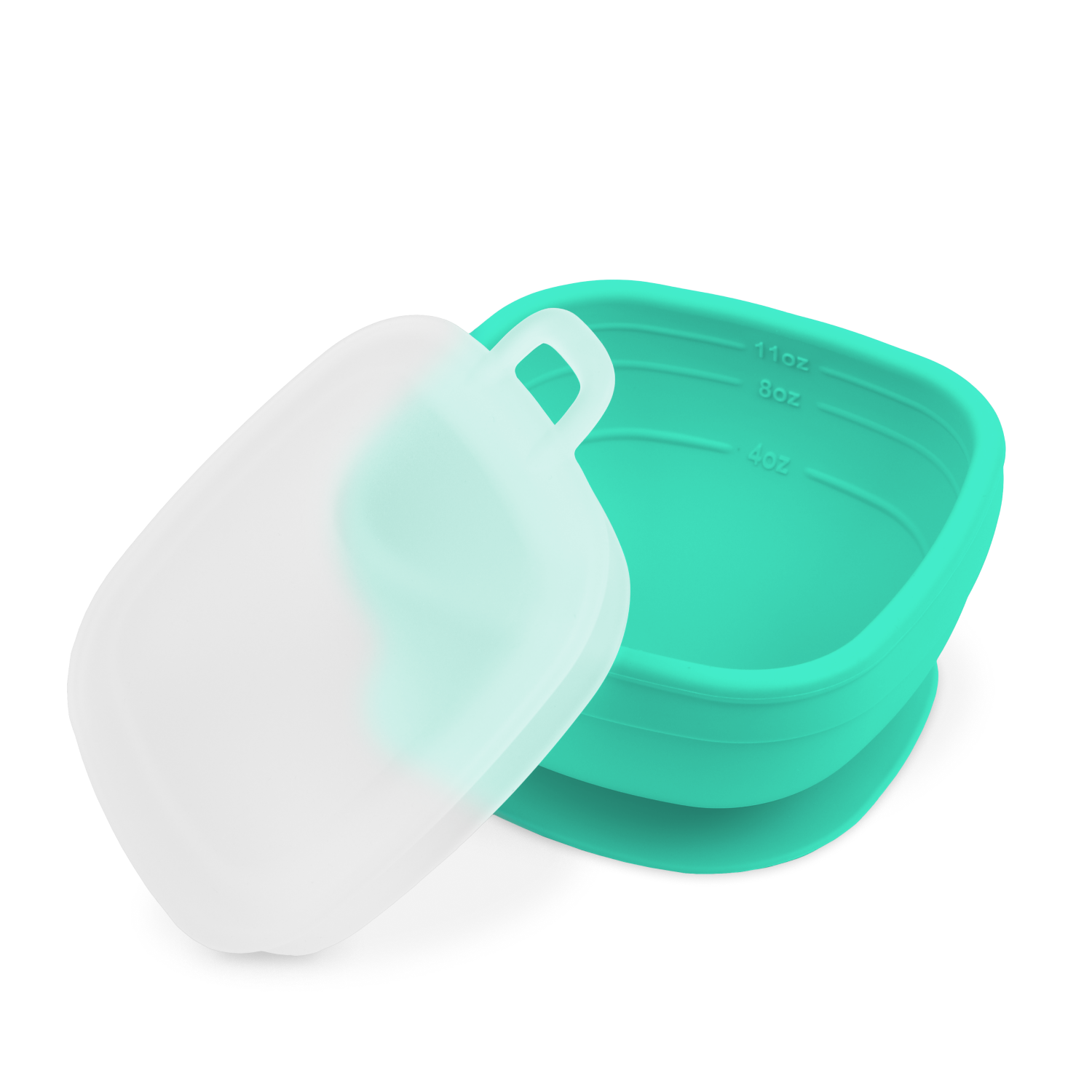 11 oz. Silicone Suction Bowl with Press In Lid
