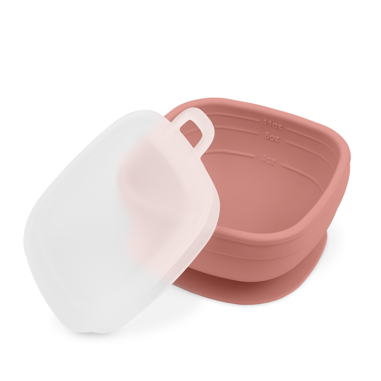 11 oz. Silicone Suction Bowl with Press In Lid