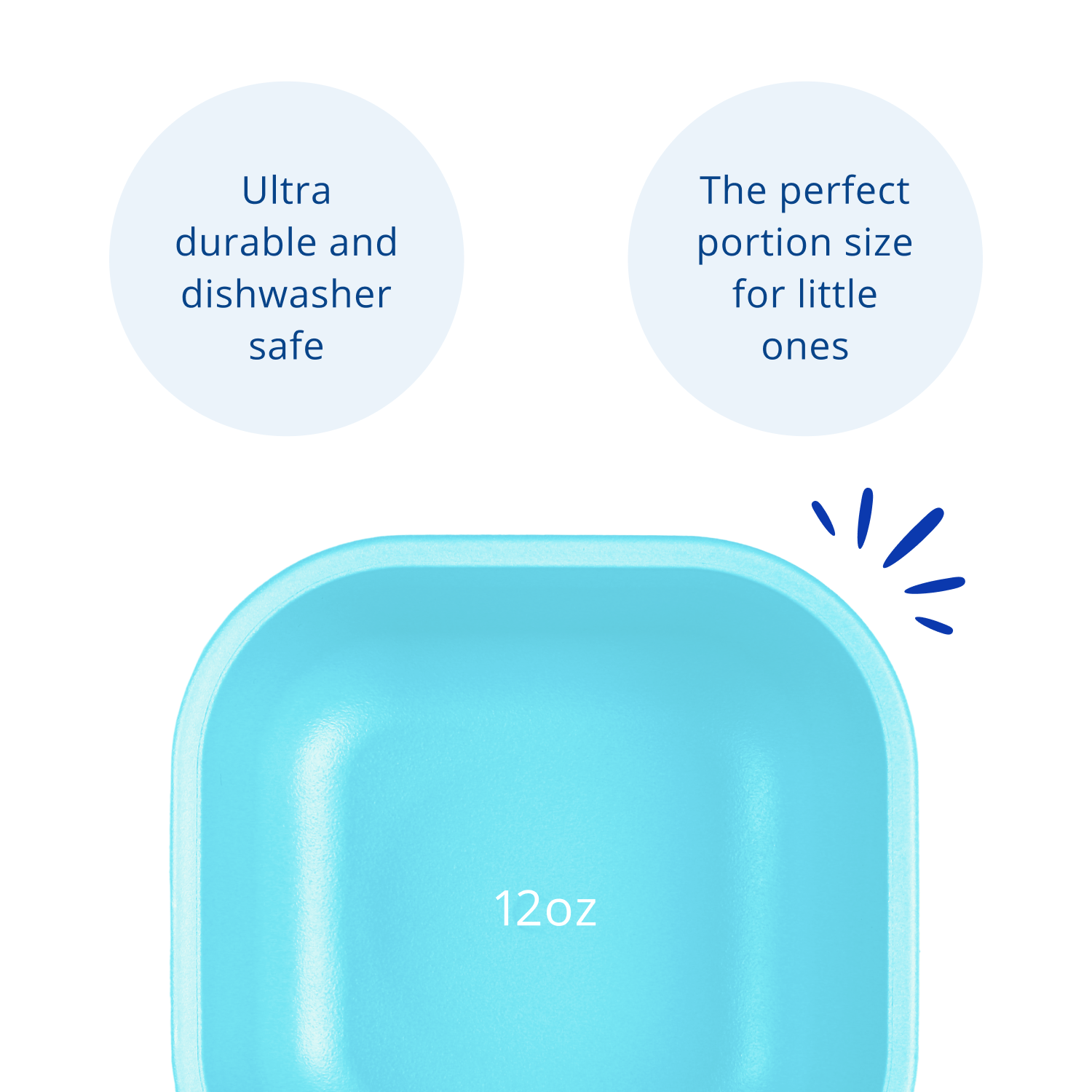 12 oz Square Bowl USA Made from Recycled Materials