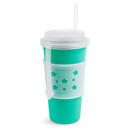 24oz Tumbler Cup w/ Silicone Lid & Sleeve