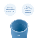 4 oz. Silicone Straw Cup