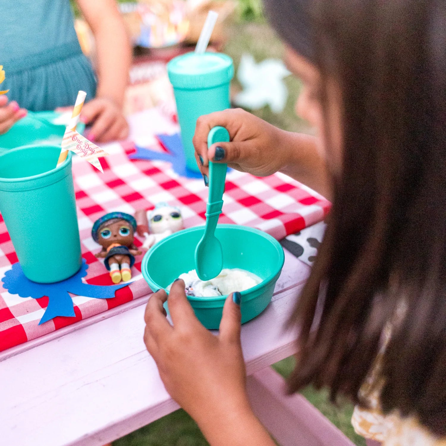 Big Kids Tableware Set - Aqua