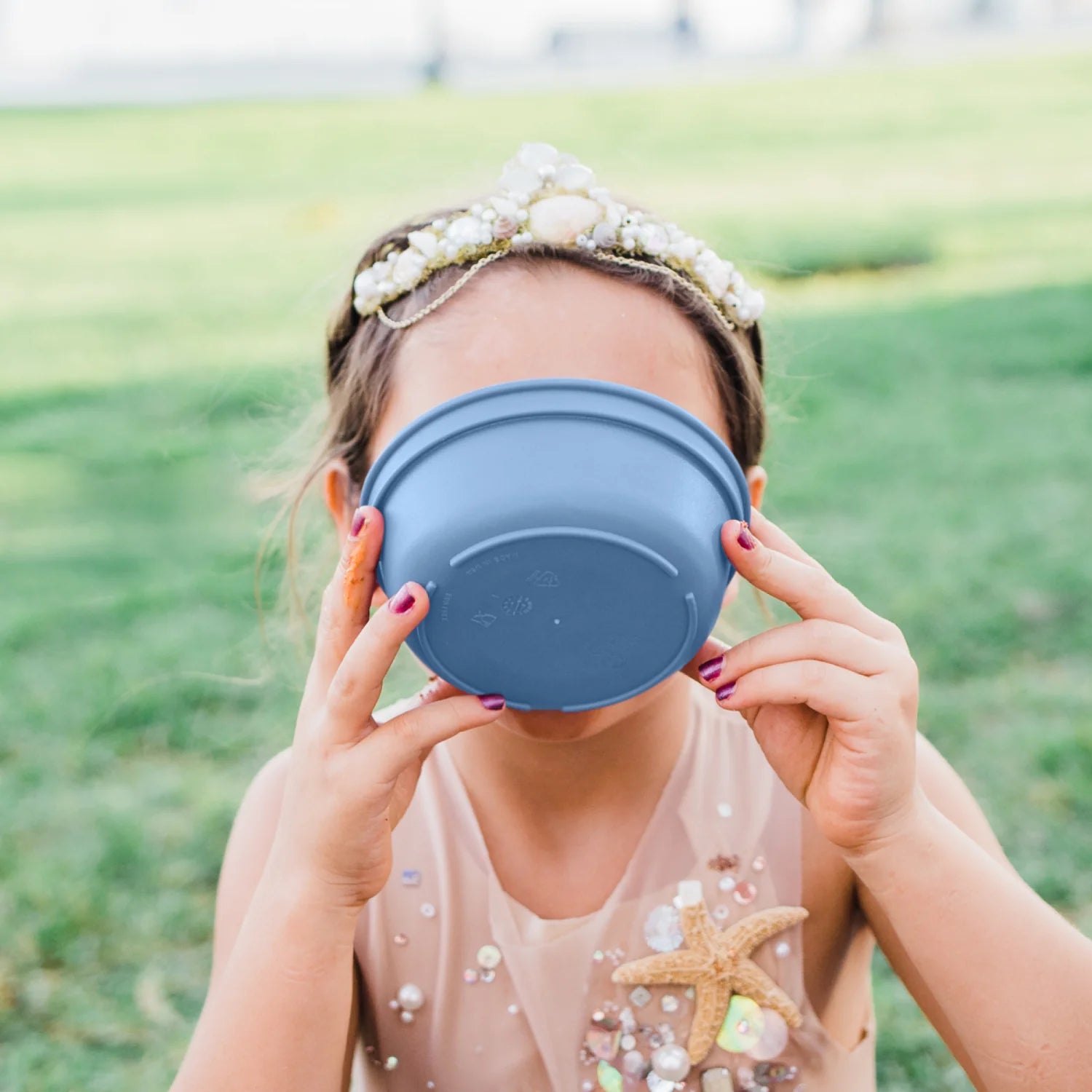 Big Kids Tableware Set - Denim