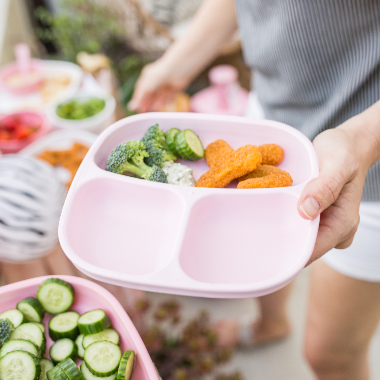 Messy Mealtime Set - Ice Pink