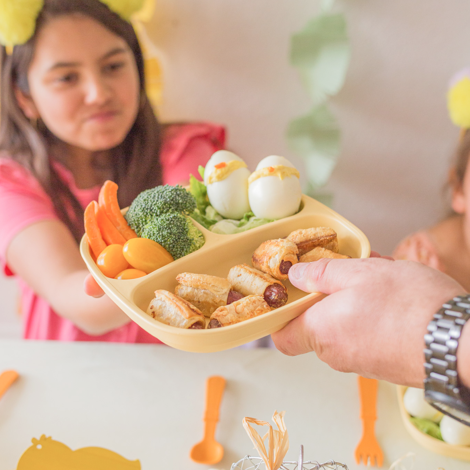 7" Divided Plate Dig Into Discounts USA Made from Recycled Materials