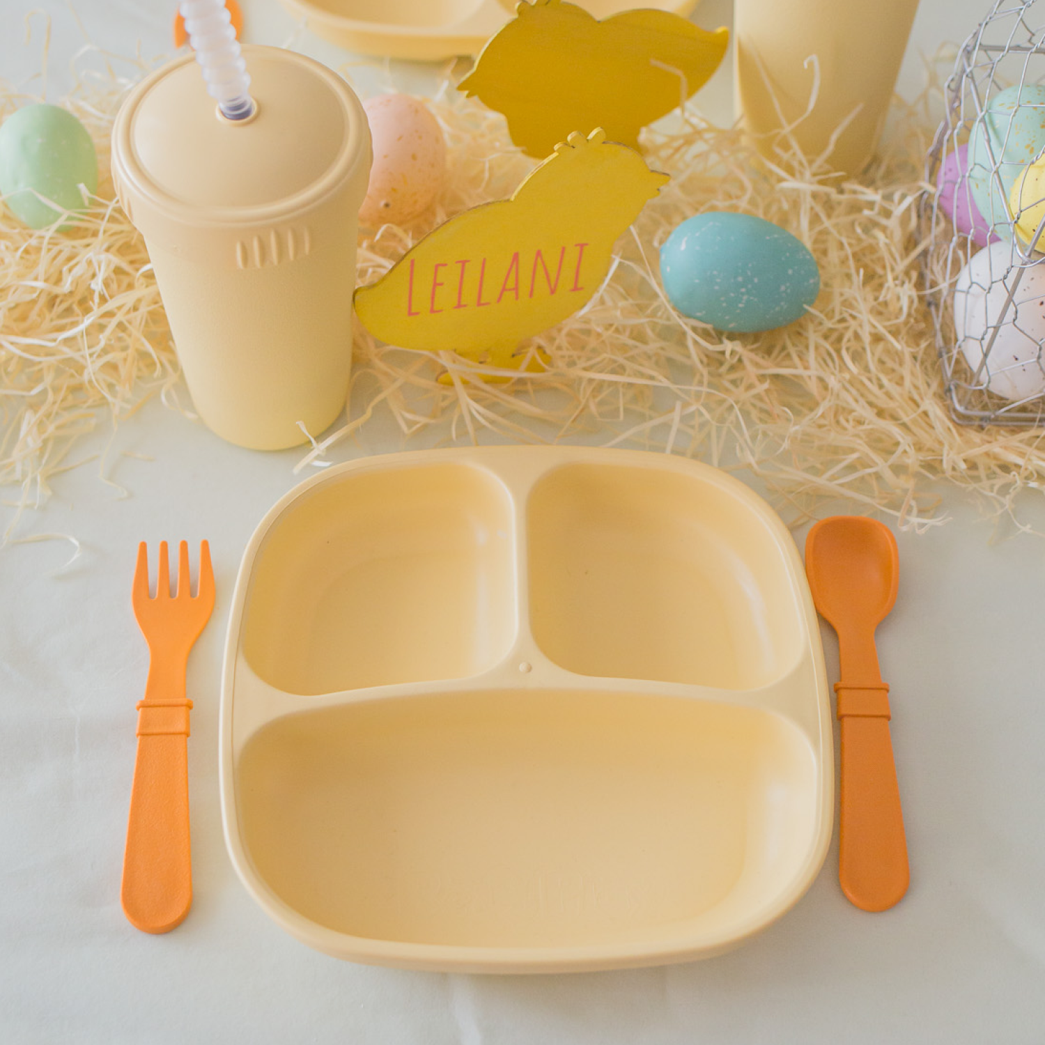 7" Divided Plate Dig Into Discounts USA Made from Recycled Materials