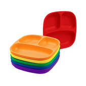 7" Divided Plate Set USA Made from Recycled Materials