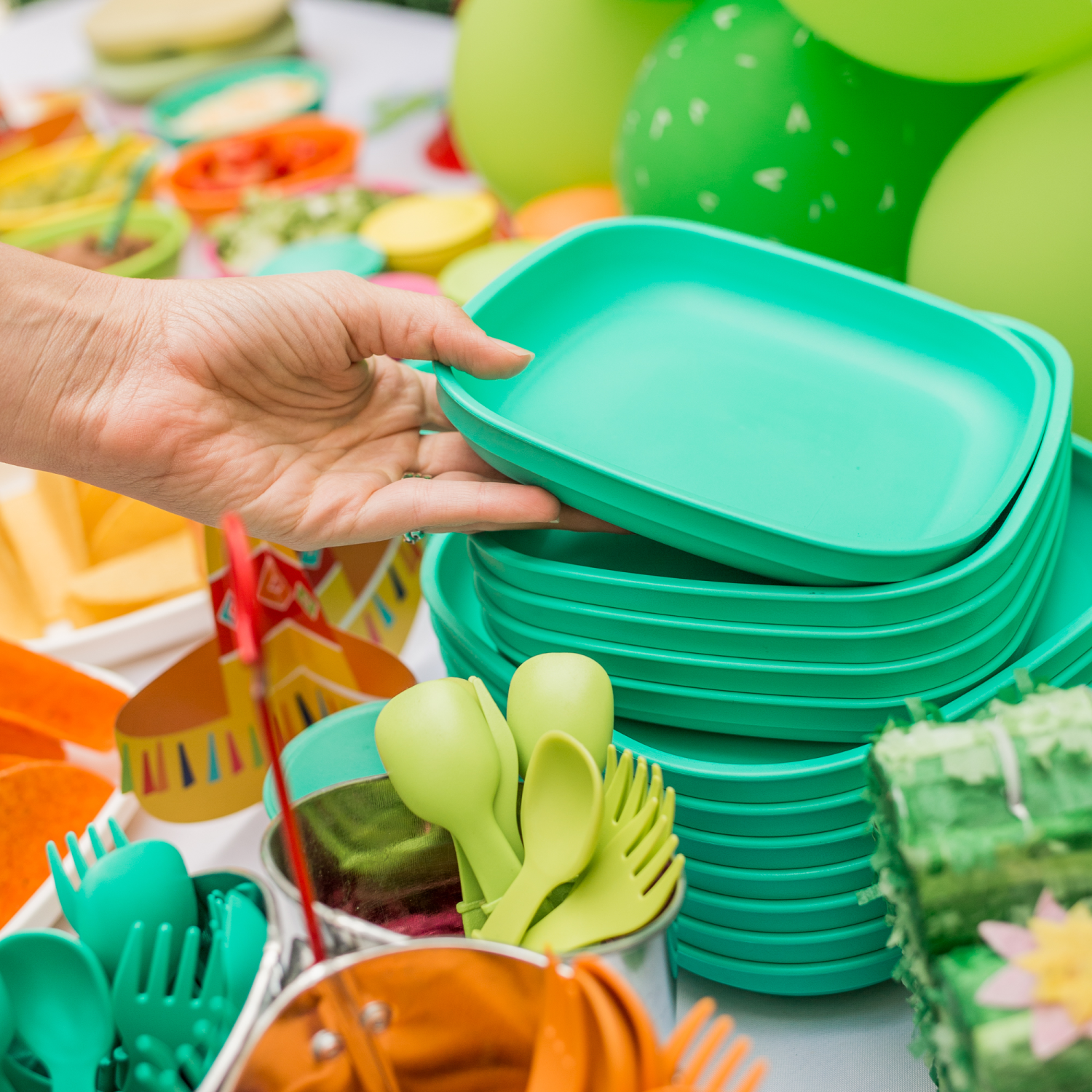 7" Plate USA Made from Recycled Materials