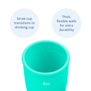 8 oz. Silicone Straw Cup