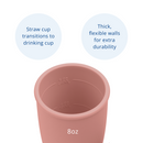 8 oz. Silicone Straw Cup