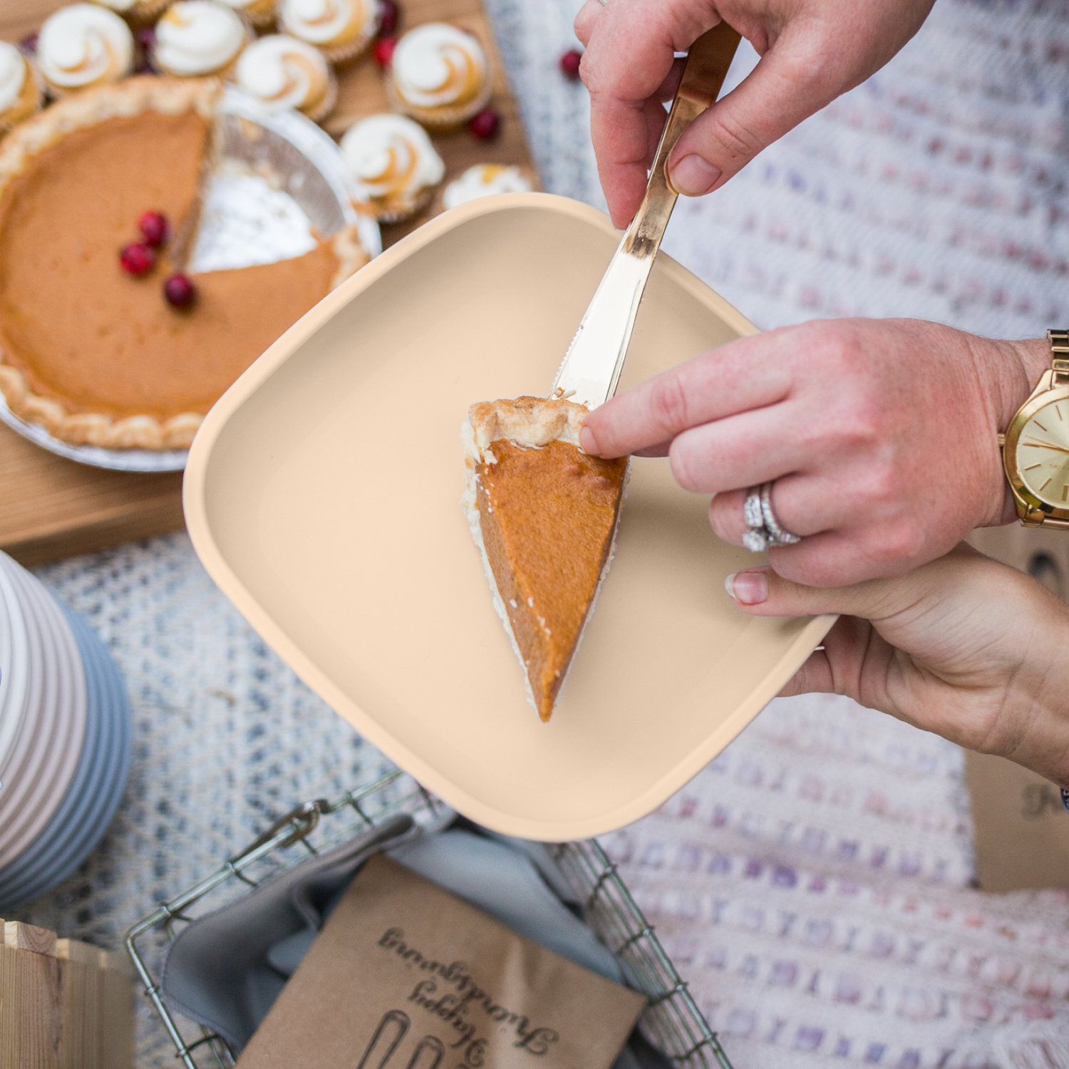 9” Plate, USA Made from Recycled Materials