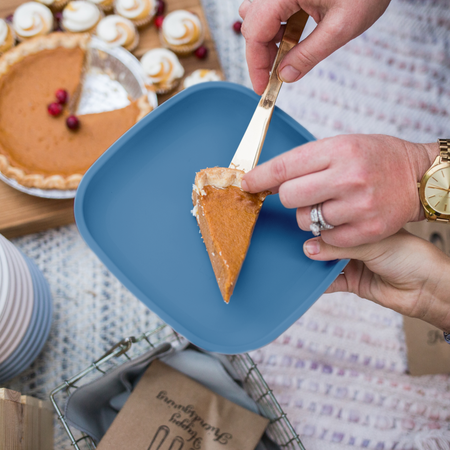 9” Plate, USA Made from Recycled Materials