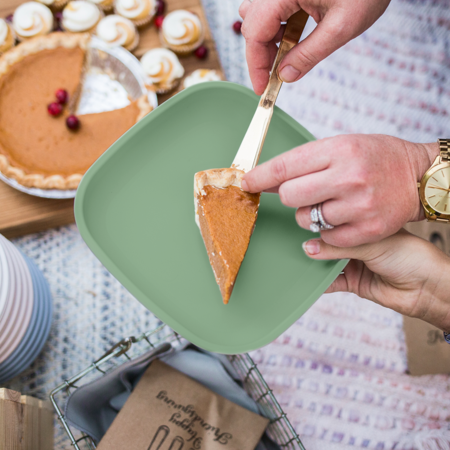 9” Plate, USA Made from Recycled Materials