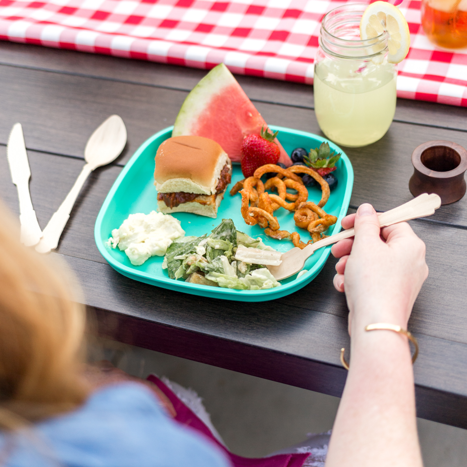 9" Plate Set USA Made from Recycled Materials