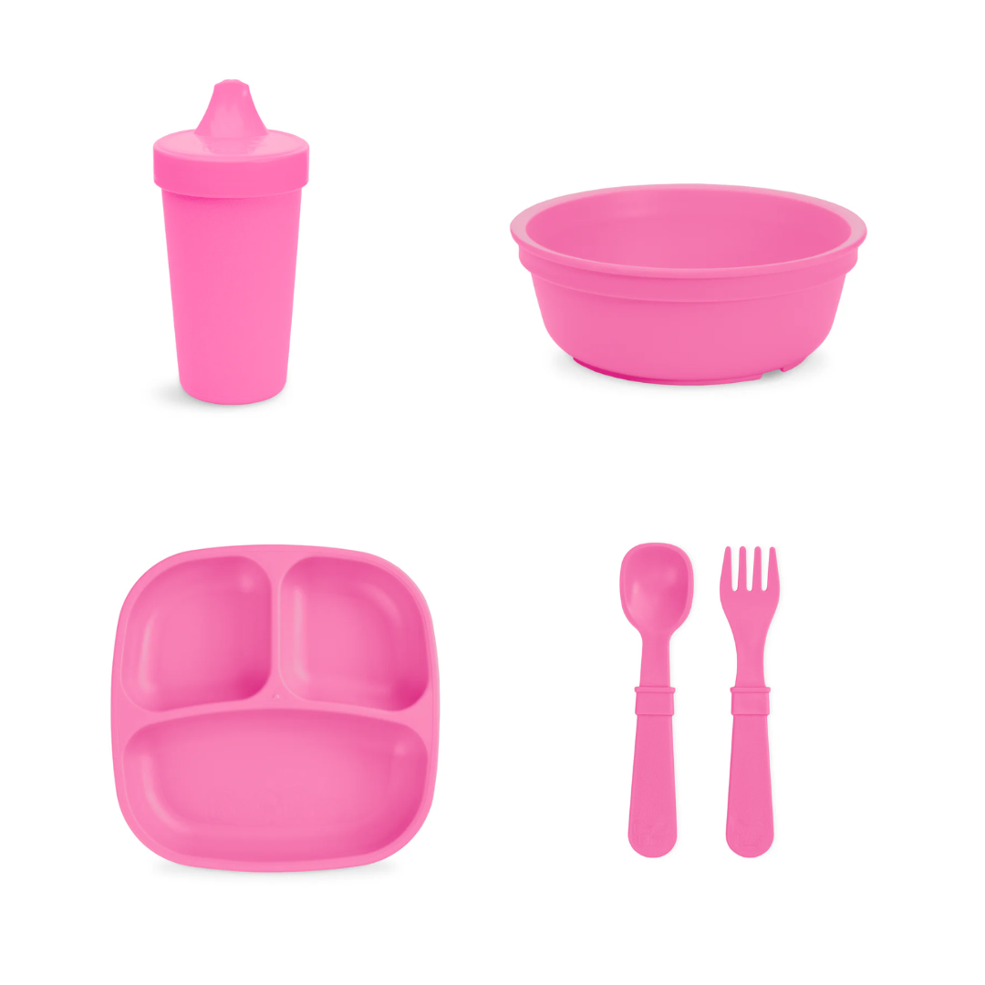 Toddler Dining Set - Bright Pink