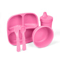 Load image into Gallery viewer, Toddler Dining Set USA Made from Recycled Materials
