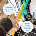 Load image into Gallery viewer, Teether Straws with Cleaning Brush
