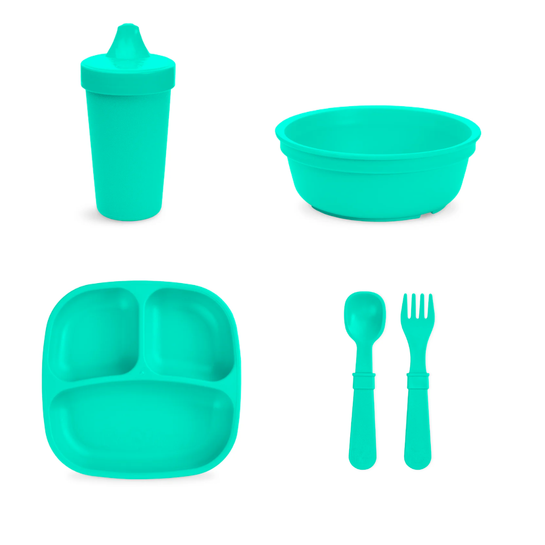 Aqua Messy Mealtime Set