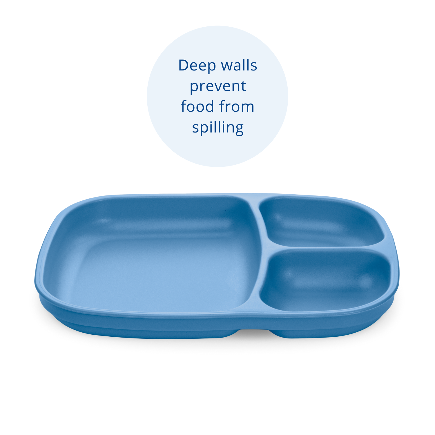 Re-Play Divided Tray  Family Tableware Made in the USA from Recycled  Plastic