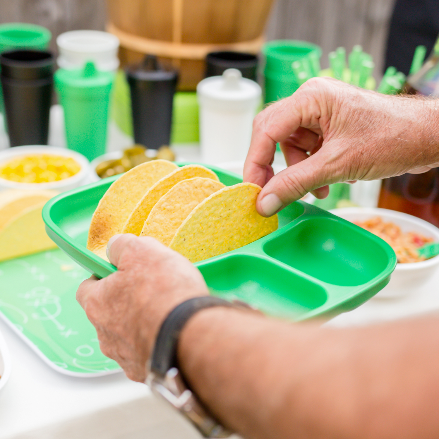 Divided Tray USA Made from Recycled Materials